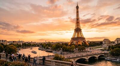 Cartão de RCS com foto de tour em Paris